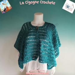 Cape Chauffe Epaules au Crochet Modele 3 | Vetement Elegant Fait Main | La Cigogne Crochete