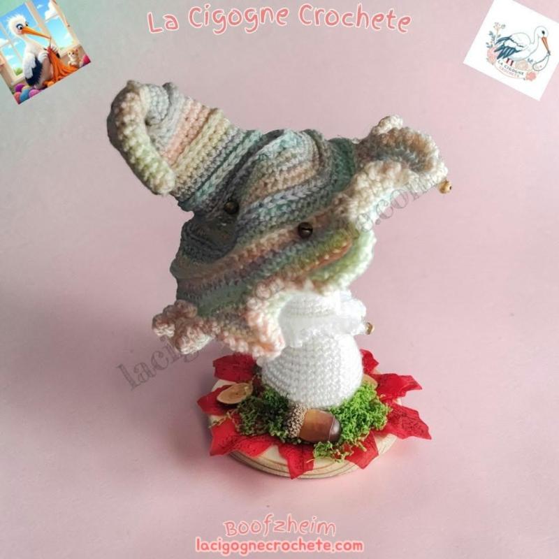 Champignon magique crochet modèle 11 décoration féerique pastel fait main