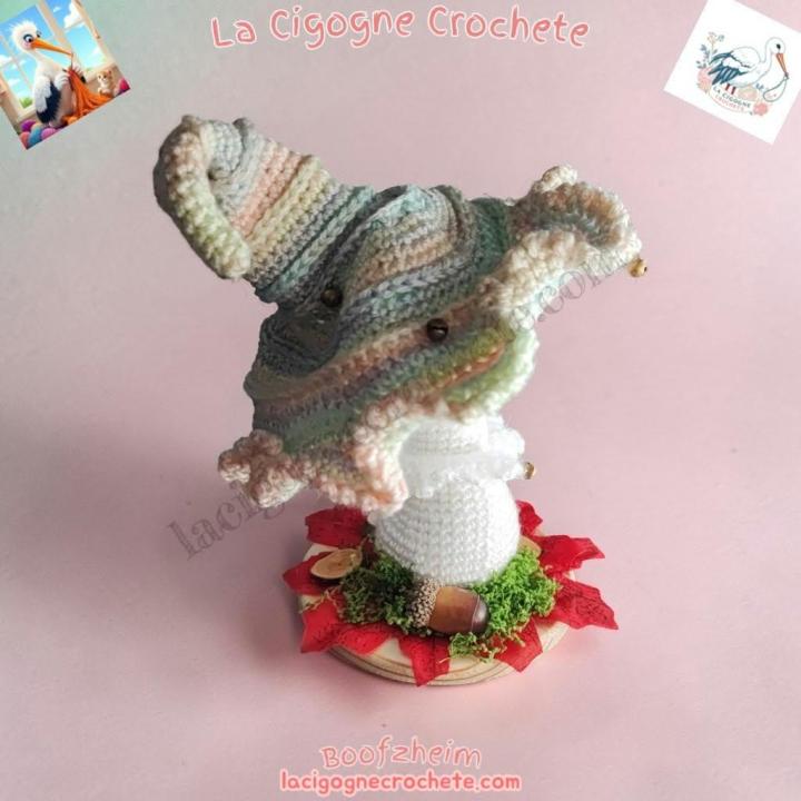 Champignon magique crochet modèle 11 décoration féerique pastel fait main