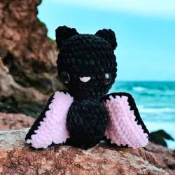 Chauve souris crochet fait main grand modele