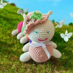 Chenille crochet fait main peluche artisanale