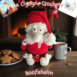 Gnome Noël crochet fait main