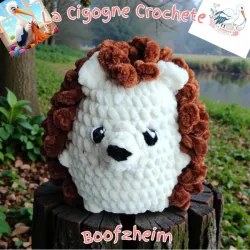 Hérisson crochet fait main modèle 2
