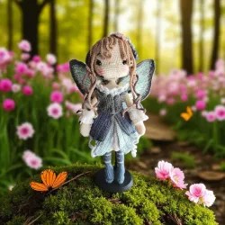 Fée crochet fait main figurine artisanale