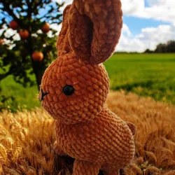 Lapin crochet fait main peluche artisanale
