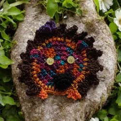 Applique hérisson crochet fait main modèle 2