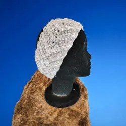 Bandeau cache oreille crochet fait main modele 3