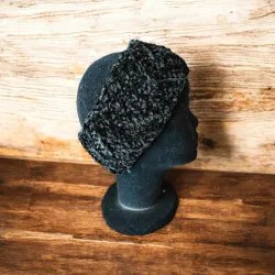 Bandeau cache oreille crochet fait main modele 4