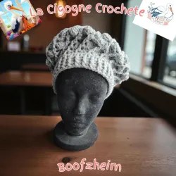 Beret crochet fait main modele 5