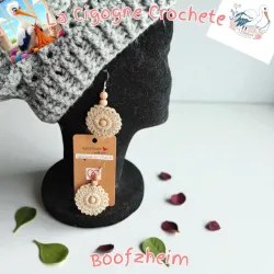 Boucle d’oreille crochet fait main modèle 6