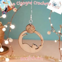 Boucle d’oreille crochet fait main modèle 9