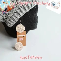 Boucle d’oreille crochet fait main modèle 10