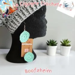 Boucle d’oreille crochet fait main modèle 18