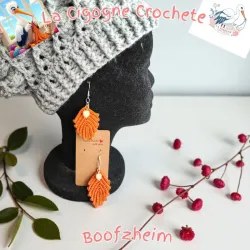 Boucle d’oreille crochet fait main modèle 19