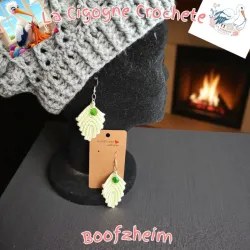 Boucle d’oreille crochet fait main modèle 20