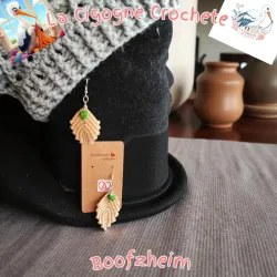 Boucle d’oreille crochet fait main modèle 24