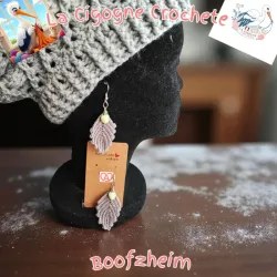 Boucle d’oreille crochet fait main modèle 26