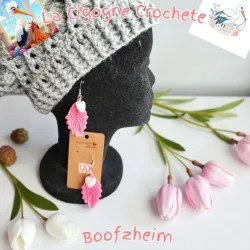Boucle d’oreille crochet fait main modèle 28