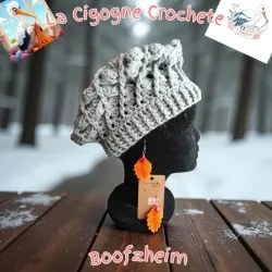 Boucle d’oreille crochet fait main modèle 29