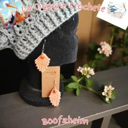 Boucle d’oreille crochet fait main modèle 36