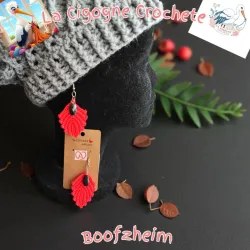 Boucle d’oreille crochet fait main modèle 38