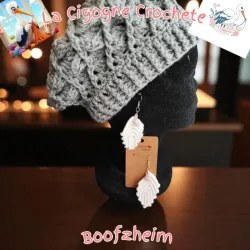 Boucle d’oreille crochet fait main modèle 37