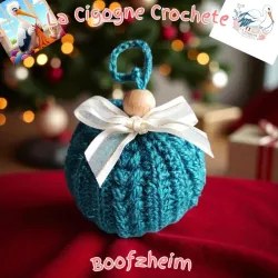 Boule de Noel 8 crochet fait main