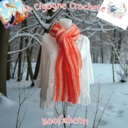 Écharpe crochet fait main modele 1