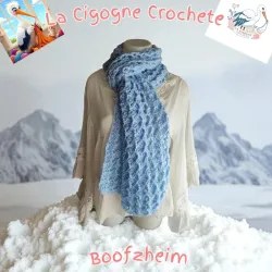 Écharpe crochet fait main modèle 4