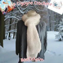Écharpe crochet fait main modèle 8