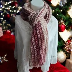 Écharpe crochet fait main modele 10