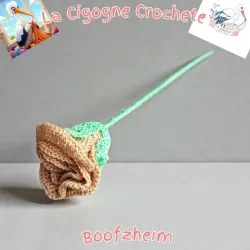 Fleur crochet fait main modèle 6