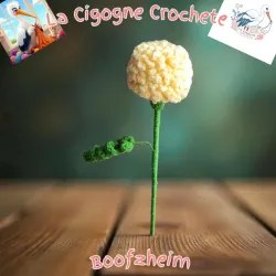 Fleur crochet fait main modèle 7