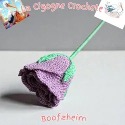 Fleur crochet fait main modèle 10