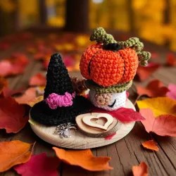 Composition Halloween crochet fait main