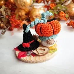 Composition Halloween modèle 2 crochet fait main