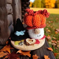 Composition Halloween modèle 3 crochet fait main
