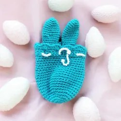 Pochon lapin modèle 7 crochet fait main