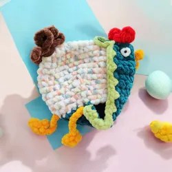 Pochon poule modèle 3 crochet fait main