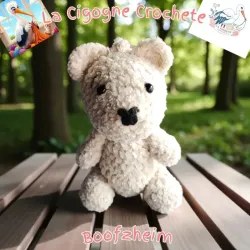 Porte clés ourson crochet fait main modèle 1
