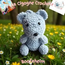 Porte clés ourson crochet fait main modèle 2