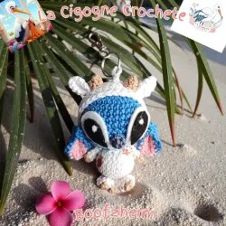 Porte clés personnage crochet fait main modèle 7