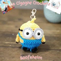Porte clés personnage crochet fait main modèle 13