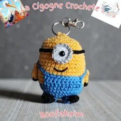 Porte clés personnage crochet fait main modèle 14