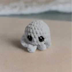 Poulpe modèle 1 crochet fait main peluche artisanale