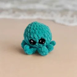 Poulpe modèle 10 crochet fait main peluche artisanale