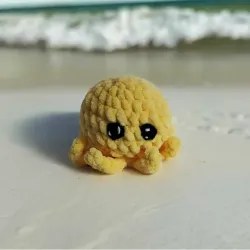 Poulpe modèle 14 crochet fait main peluche artisanale