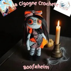 Poupée zombie modèle 1 crochet fait main