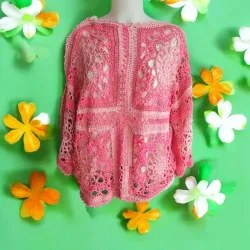 Pull été modèle 1 crochet fait main