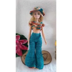Vêtements Barbie modèle 3 crochet fait main